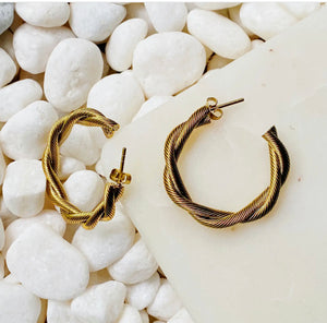 The Sedona Twisted Hoops