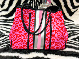 Leopard Neoprene Totes