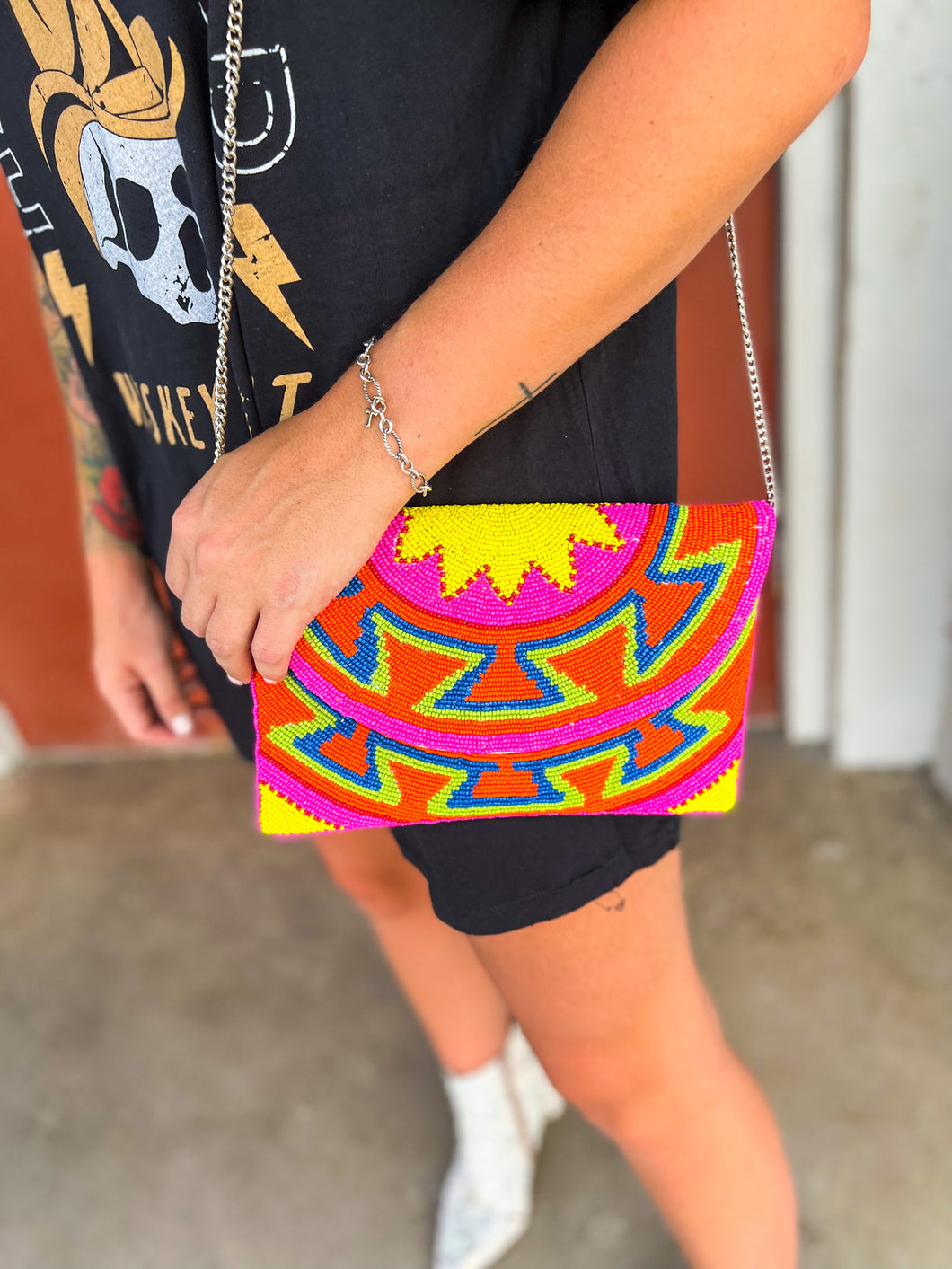 Neon Tribal Clutch